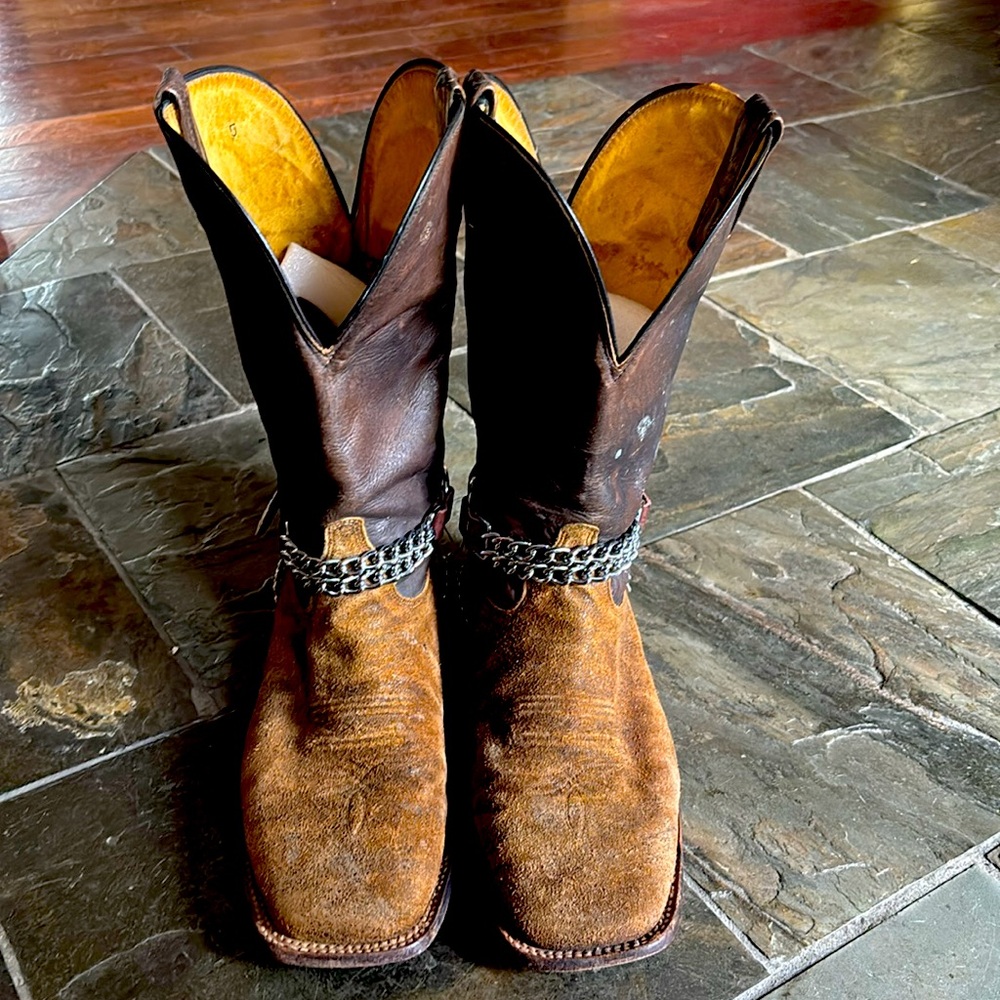 Tony Lama Mens Western Boots Size 11 EE Brown